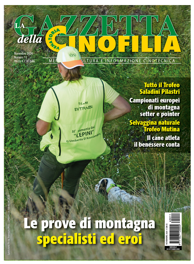 GAZZETTA DELLA CINOFILIA - Novembre 2026 - cartaceo