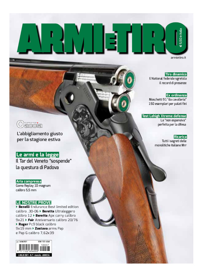 ARMI E TIRO - Luglio 2021 - digitale
