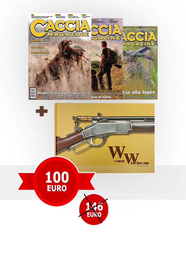 Pacchetto Abbonamento Caccia Magazine cartaceo + Libro Winchester
