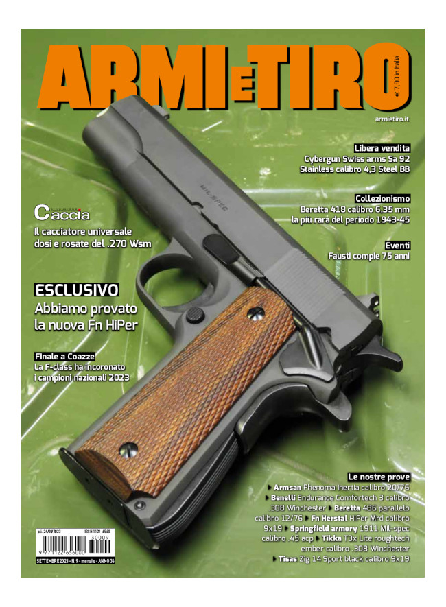 ARMI E TIRO - Settembre 2023 - cartaceo