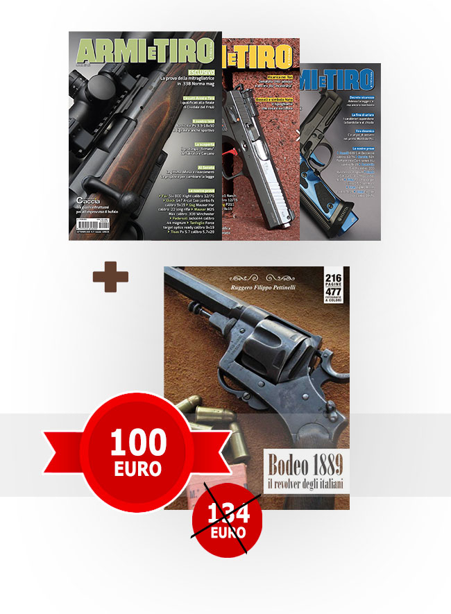 Pacchetto Abbonamento Armi e Tiro cartaceo + Libro Bodeo 1889