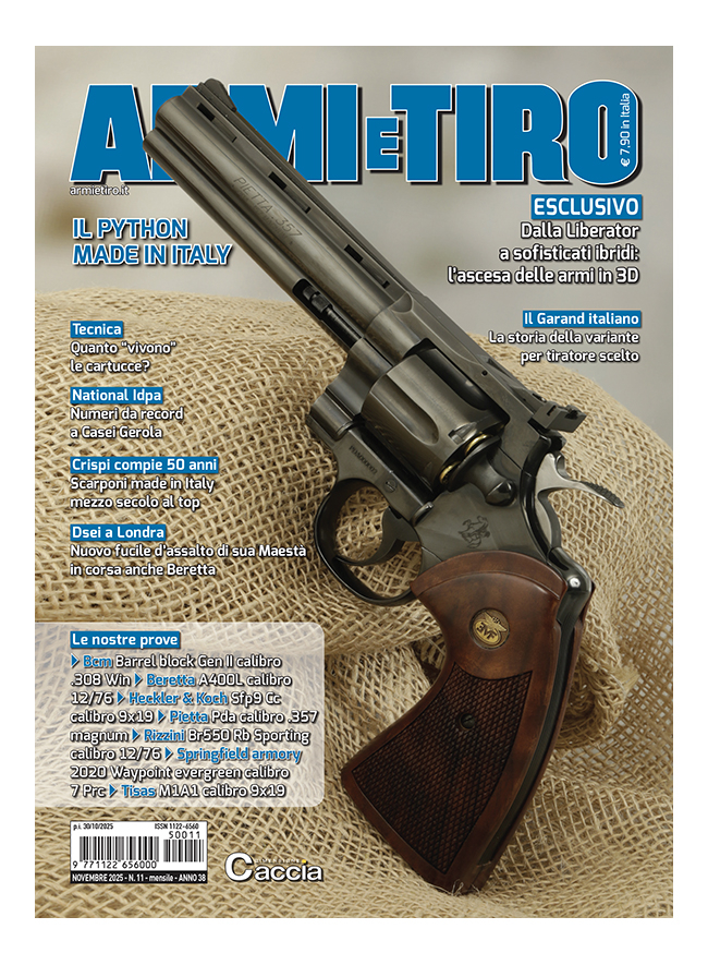 ARMI E TIRO - Novembre 2025 - cartaceo