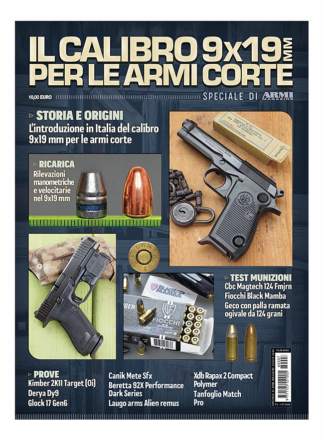Il calibro 9x19 mm per le armi corte